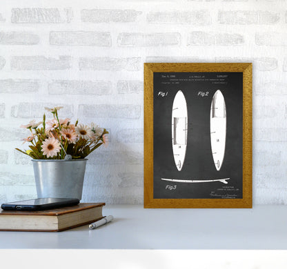 Surfboard Patent 1 Art Print by Jason Stanley A4 Print Only