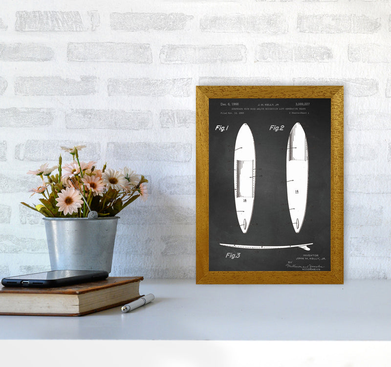 Surfboard Patent 1 Art Print by Jason Stanley A4 Print Only