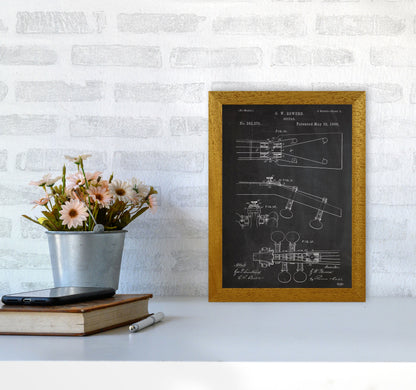 Guitar Neck Patent Art Print by Jason Stanley A4 Print Only
