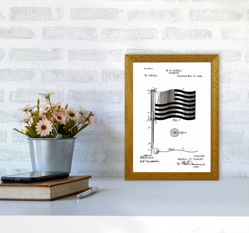 Flagstaff Patent Art Print by Jason Stanley A4 Print Only