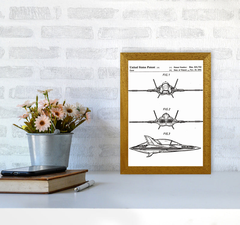 Batwing Patent Art Print by Jason Stanley A4 Print Only