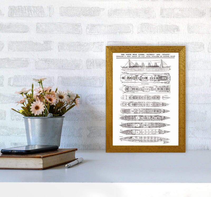 Titanic Patent Art Print by Jason Stanley A4 Print Only