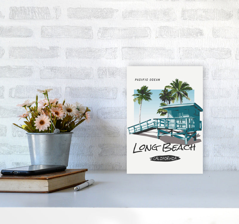 Going, Going, Back, Back, To, Cali, Cali Art Print by Jason Stanley A4 Black Frame