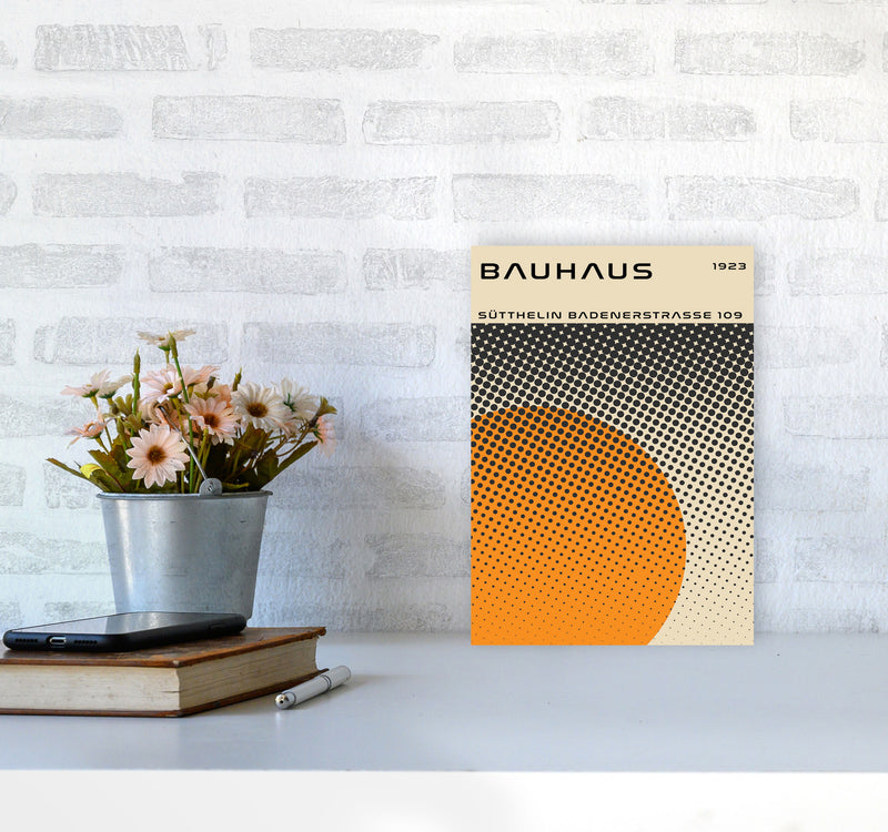Bauhaus Geometric Yellow Vibe II Art Print by Jason Stanley A4 Black Frame