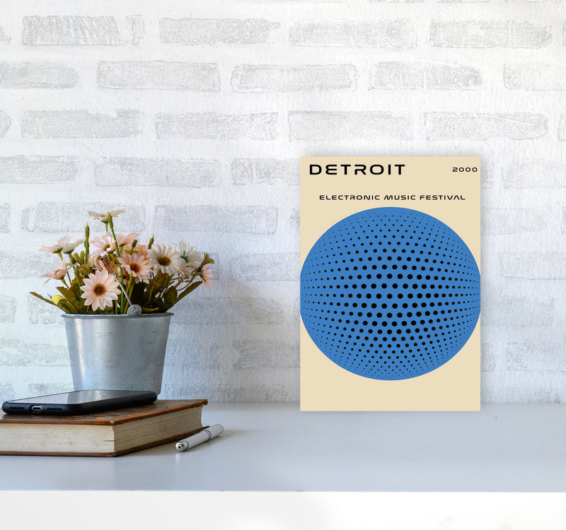 Detroit Electronic Music Festival Art Print by Jason Stanley A4 Black Frame
