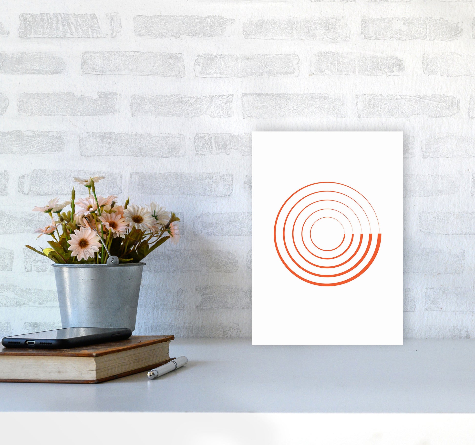 Minimal Geometric Series - 29 Art Print by Jason Stanley A4 Black Frame