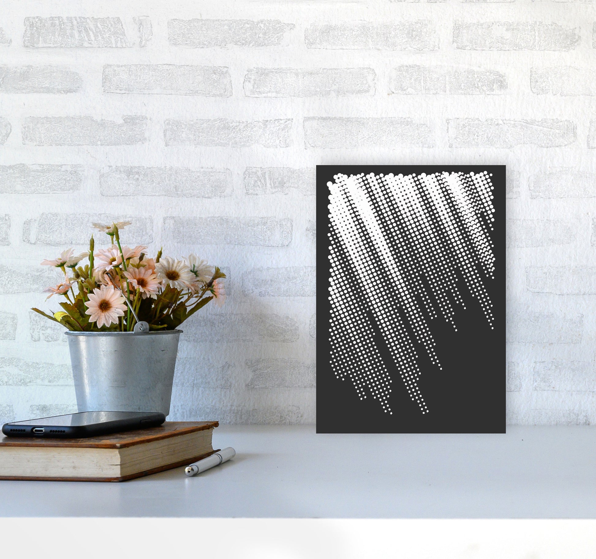 Minimal Geometric Series - 40 Art Print by Jason Stanley A4 Black Frame