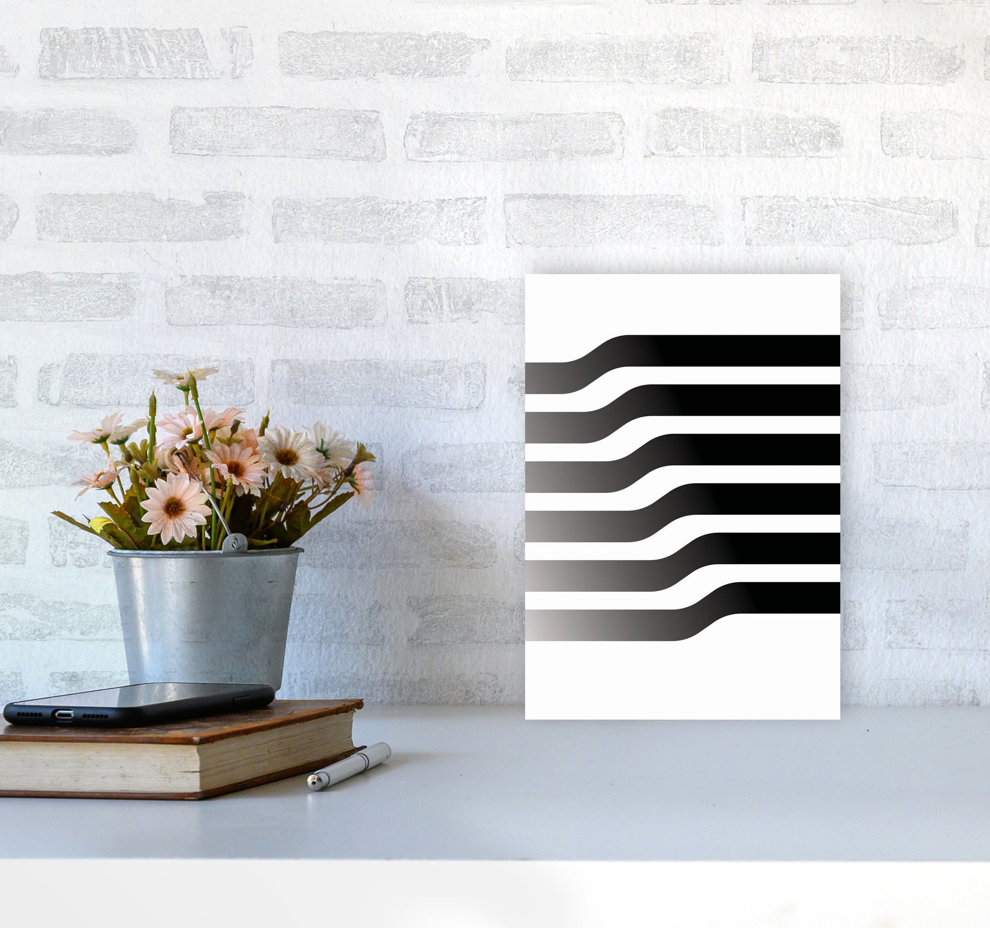 Minimal Geometric Series - 3 Art Print by Jason Stanley A4 Black Frame