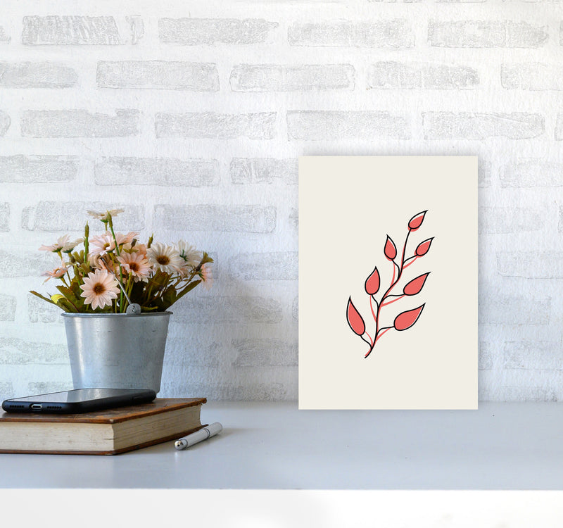 Abstract Tropical Leaves II Art Print by Jason Stanley A4 Black Frame