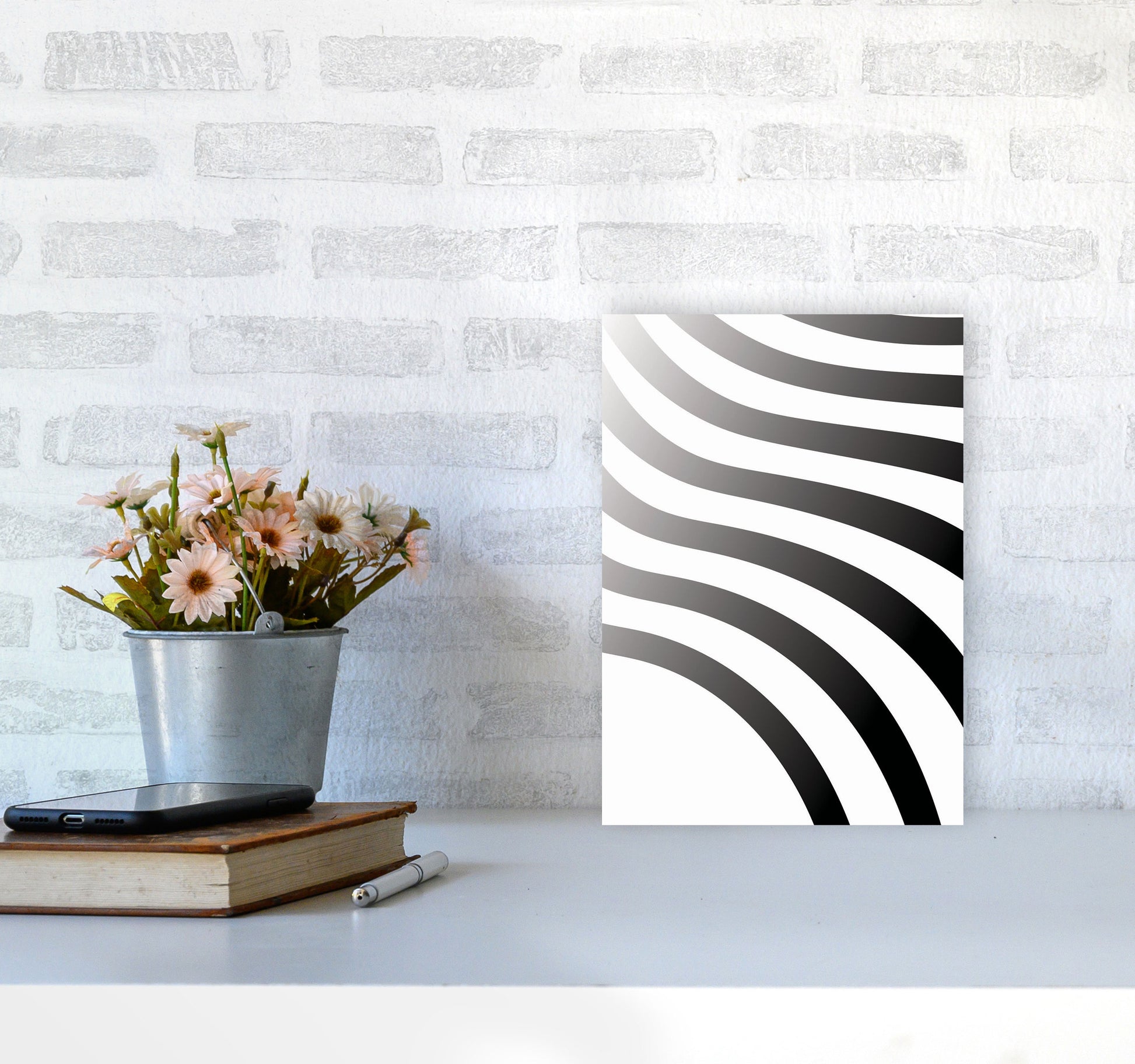 Minimal Geometric Series - 2 Art Print by Jason Stanley A4 Black Frame