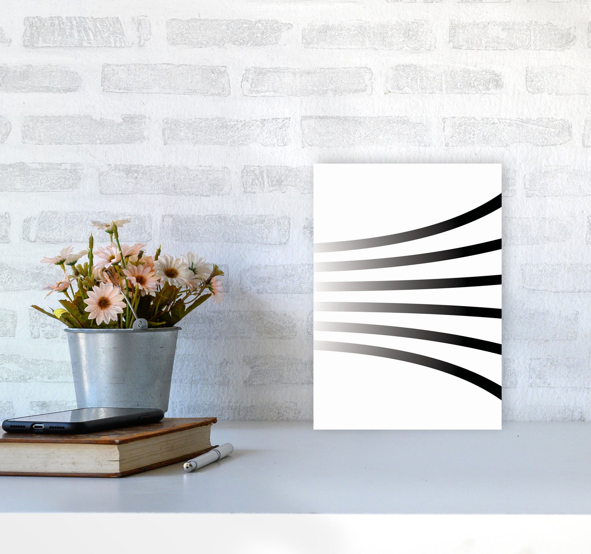 Minimal Geometric Series - 1 Art Print by Jason Stanley A4 Black Frame