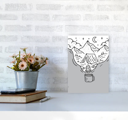 It All Started With Coffee Art Print by Jason Stanley A4 Black Frame