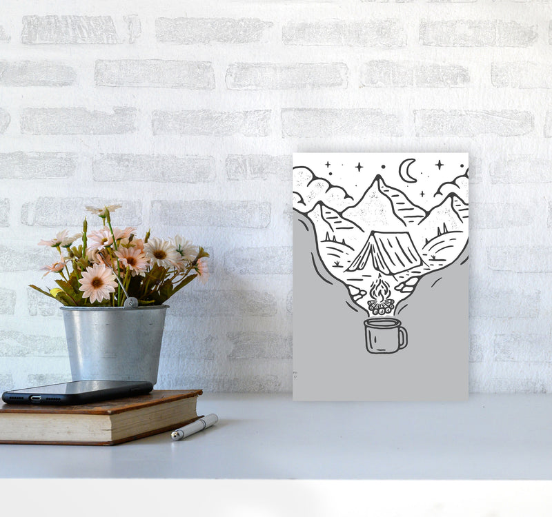 It All Started With Coffee Art Print by Jason Stanley A4 Black Frame