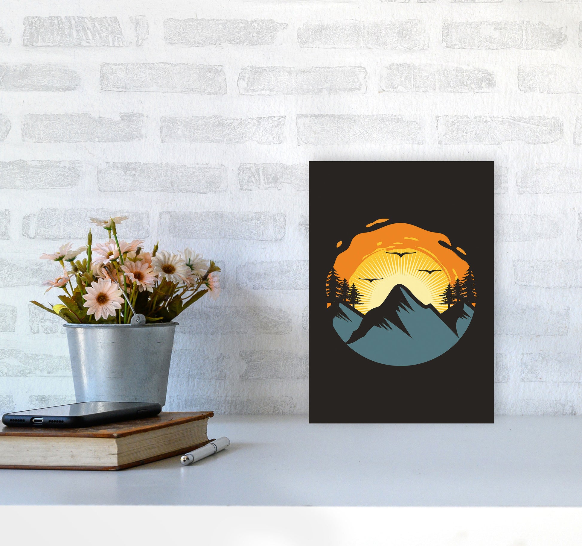 Sensets Are For The Birds Art Print by Jason Stanley A4 Black Frame
