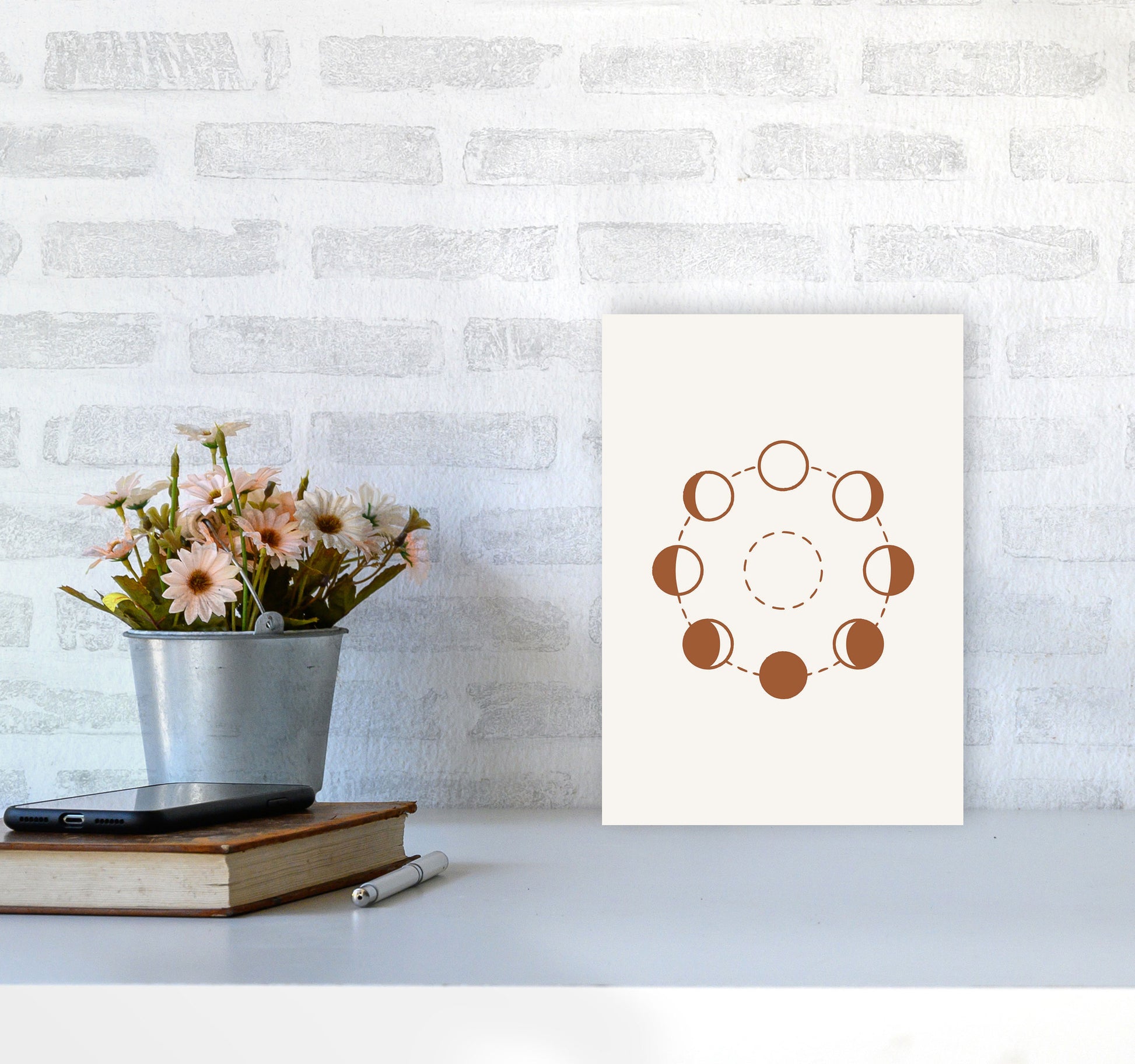 Everything Goes In Cycles Art Print by Jason Stanley A4 Black Frame