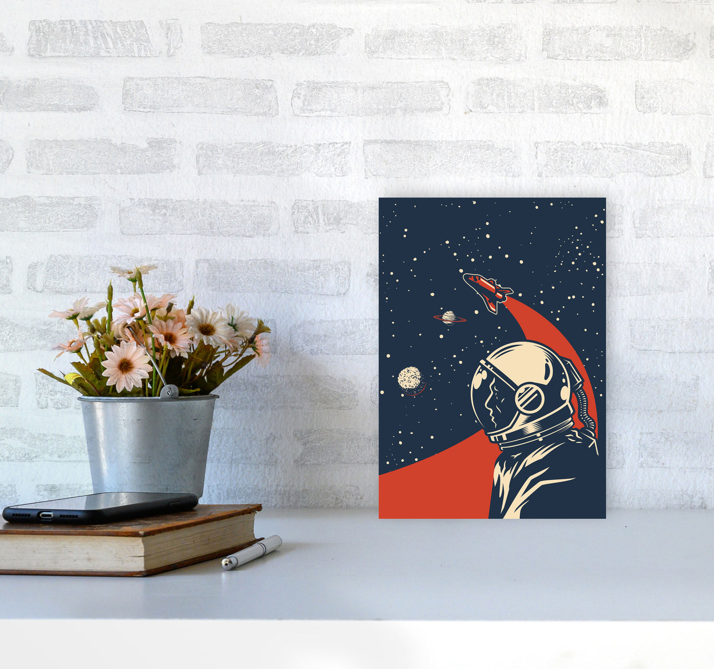 Outer Space Series - #13 Art Print by Jason Stanley A4 Black Frame
