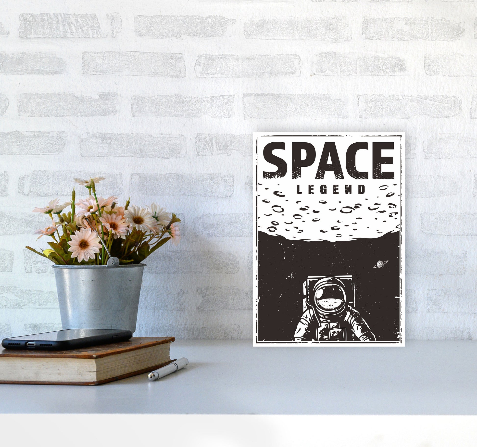 Outer Space Series - #19 Art Print by Jason Stanley A4 Black Frame