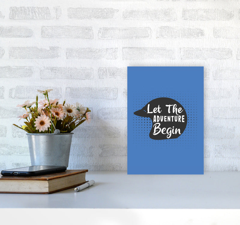 Let The Adventure Begin Art Print by Jason Stanley A4 Black Frame