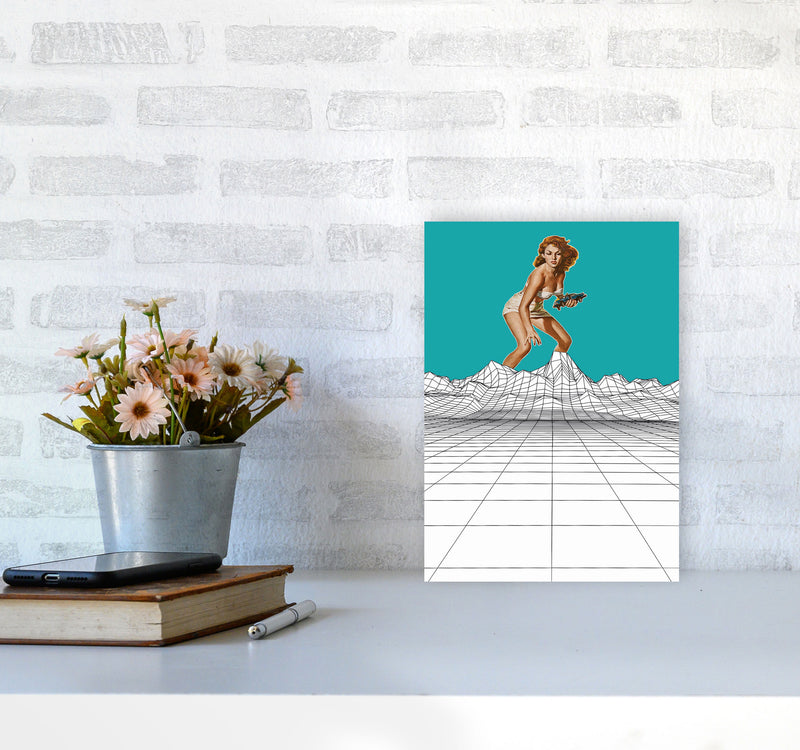 Attack In The Mountains Art Print by Jason Stanley A4 Black Frame