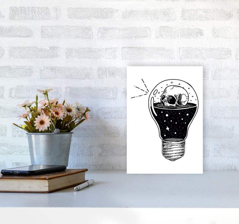 I Think He Had An Idea Art Print by Jason Stanley A4 Black Frame
