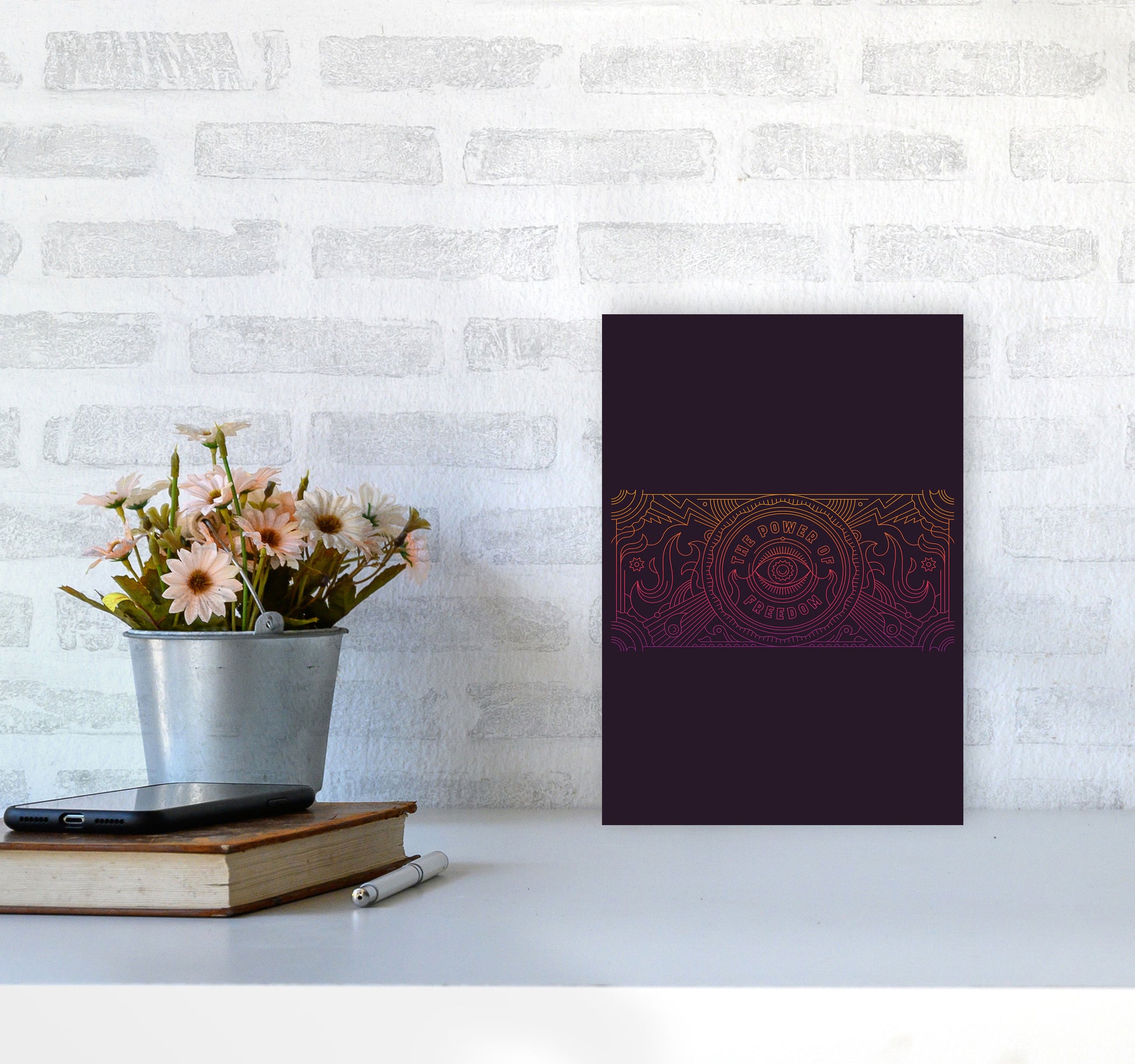 The Power Of Freedom Art Print by Jason Stanley A4 Black Frame