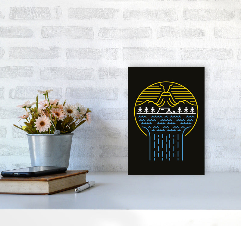 Minimal Nature Vibes Art Print by Jason Stanley A4 Black Frame