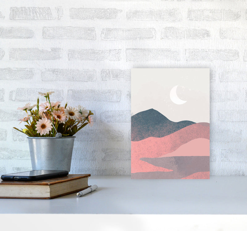 Minimal Landscape 2 Art Print by Jason Stanley A4 Black Frame