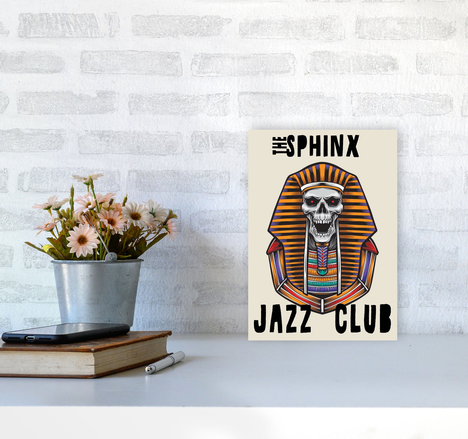 The Sphinx Jazz Club Art Print by Jason Stanley A4 Black Frame