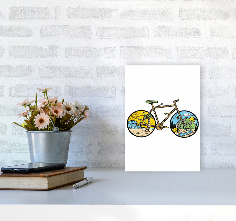 Best Bike Ride Ever Art Print by Jason Stanley A4 Black Frame