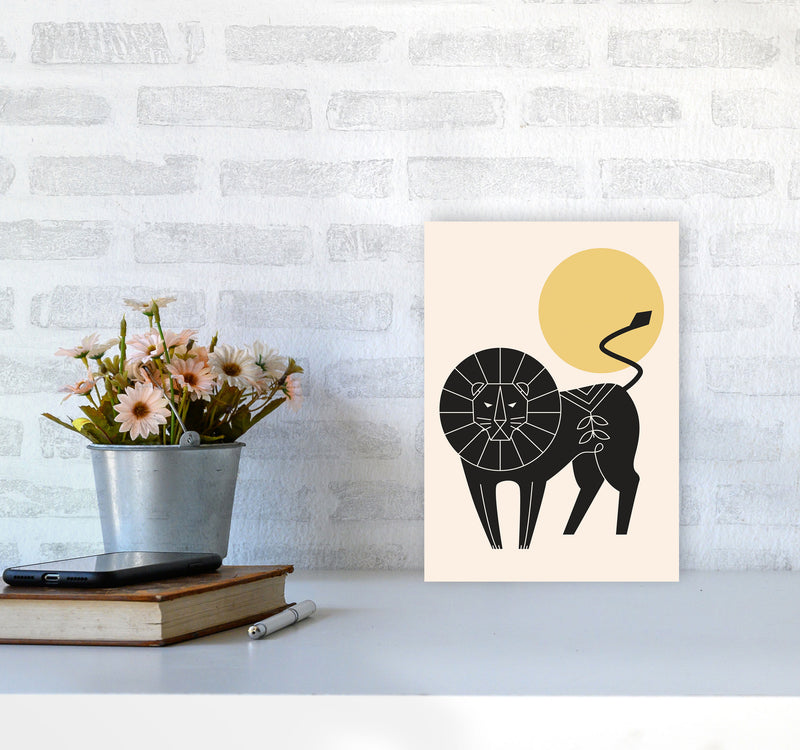 King Of The Jungle Art Print by Jason Stanley A4 Black Frame