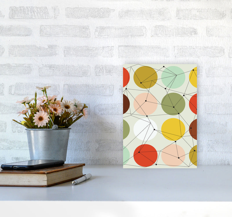 Geometry On Circles Art Print by Jason Stanley A4 Black Frame