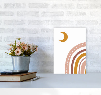 Abstract Moonvibes Art Print by Jason Stanley A4 Black Frame