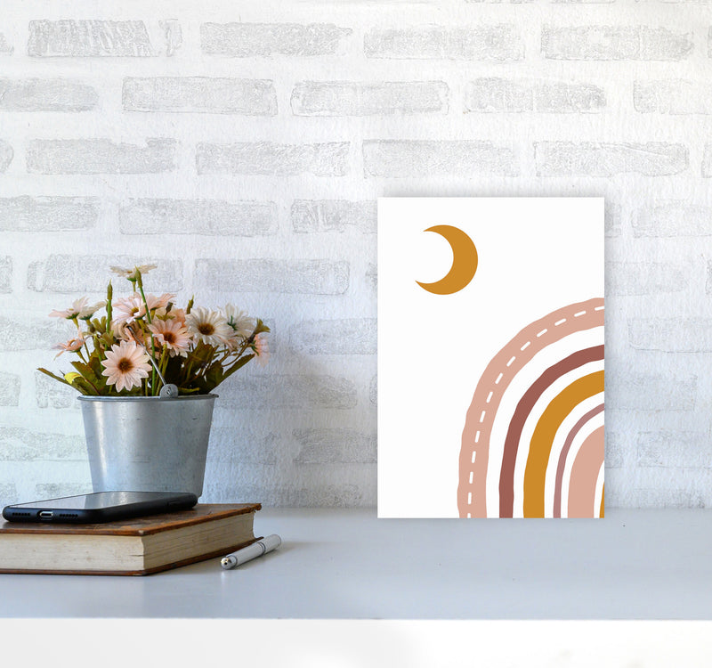 Abstract Moonvibes Art Print by Jason Stanley A4 Black Frame