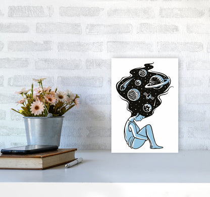 Head In The Clouds Art Print by Jason Stanley A4 Black Frame