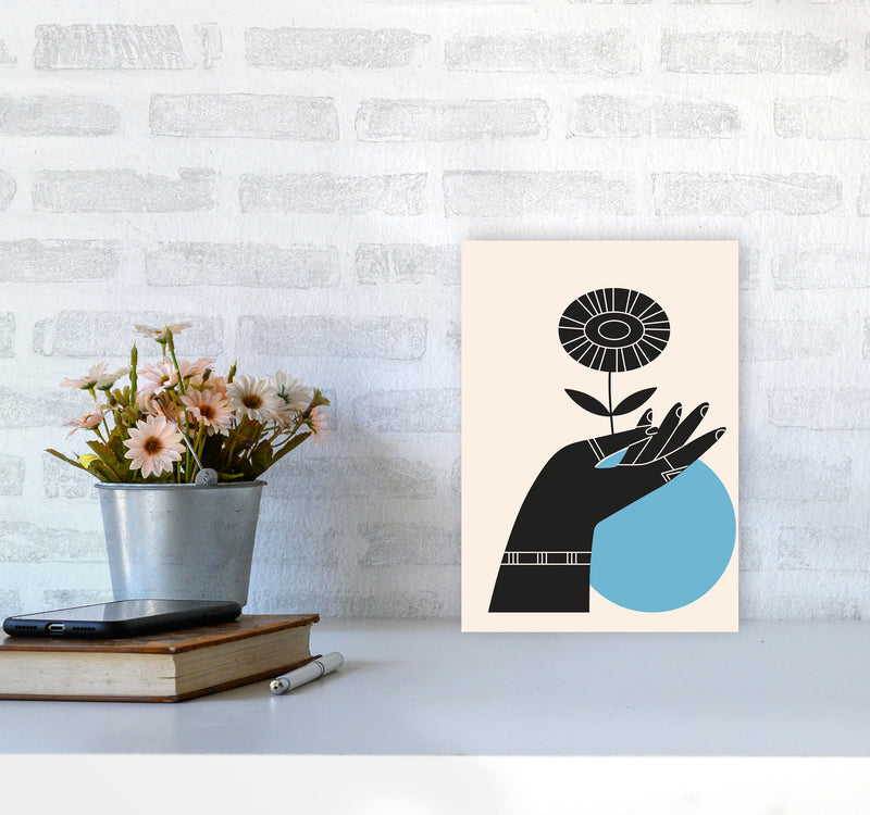 Abstract Hand III Art Print by Jason Stanley A4 Black Frame