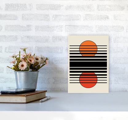 Geometric Suns II Art Print by Jason Stanley A4 Black Frame
