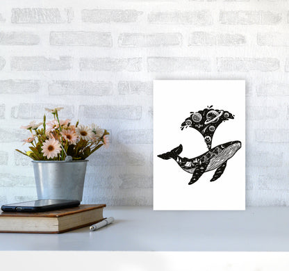 Humpback Universe Art Print by Jason Stanley A4 Black Frame