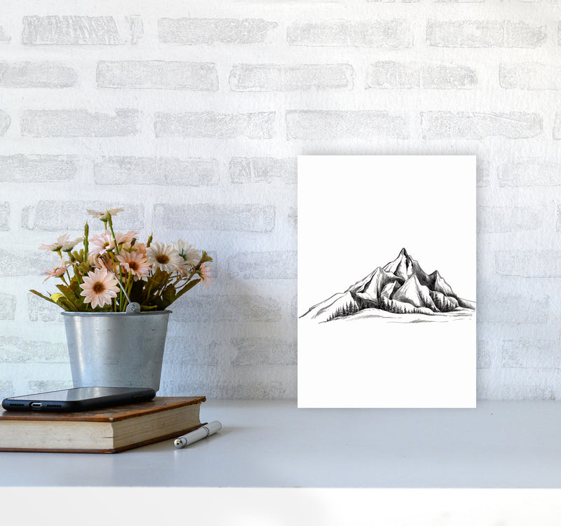 To The Mountains Art Print by Jason Stanley A4 Black Frame