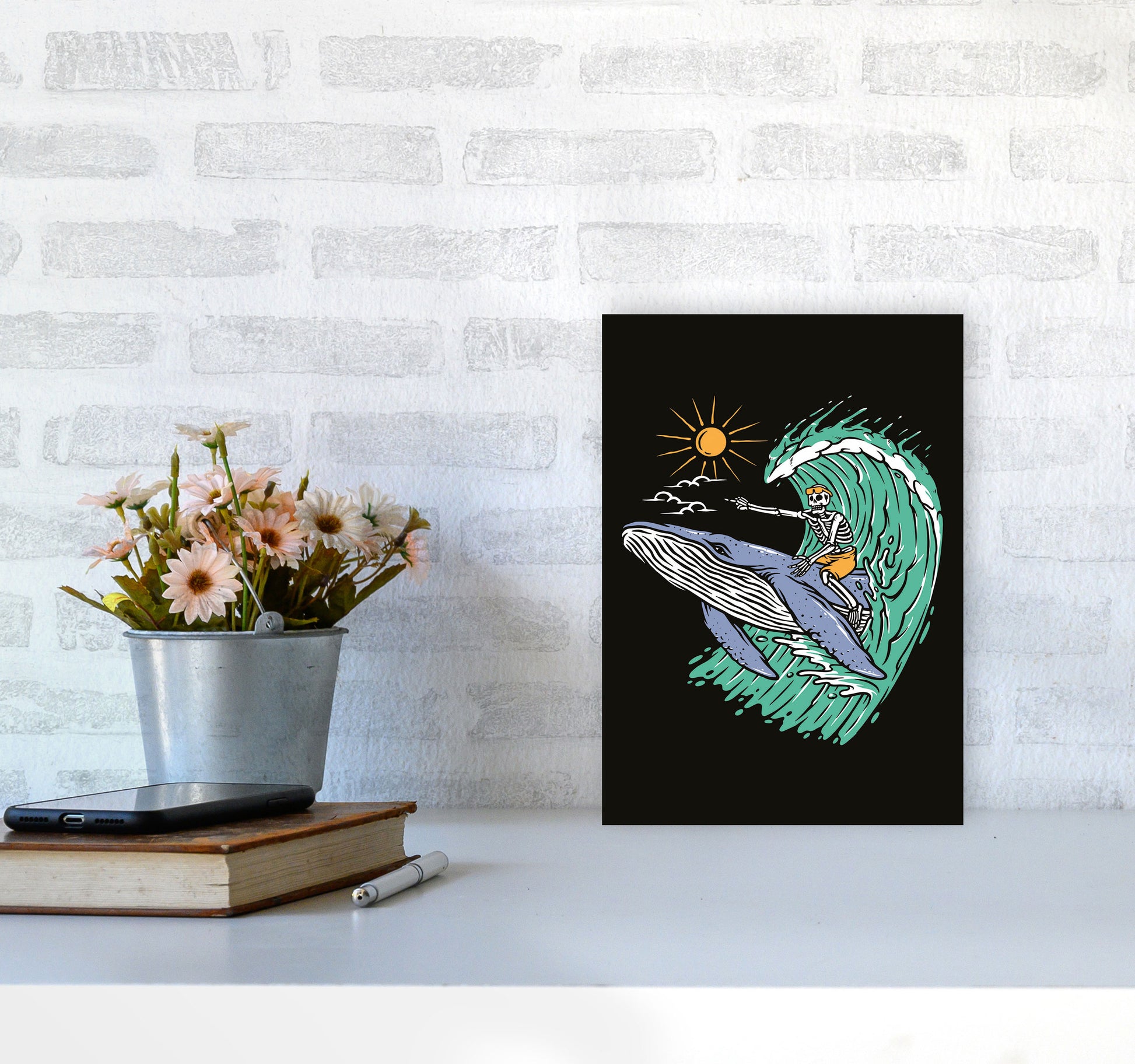 Going Straight! Art Print by Jason Stanley A4 Black Frame