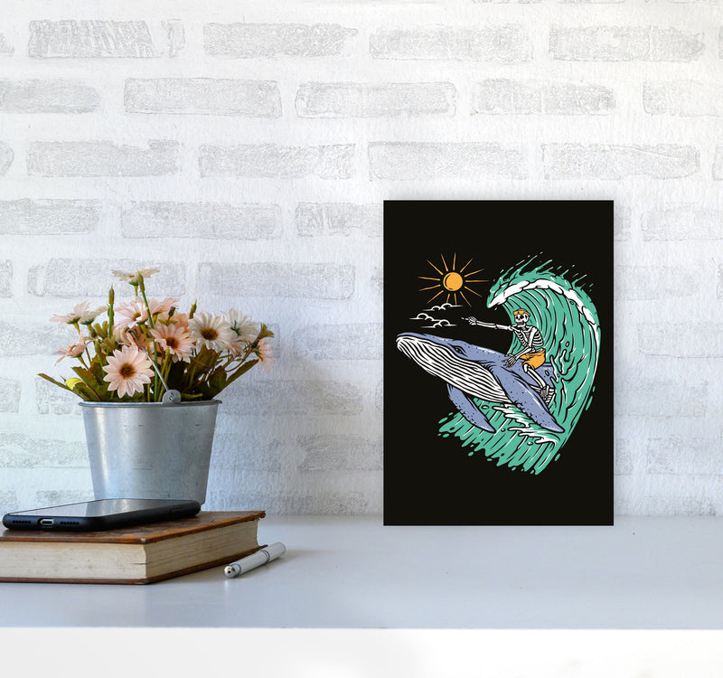 Going Straight! Art Print by Jason Stanley A4 Black Frame