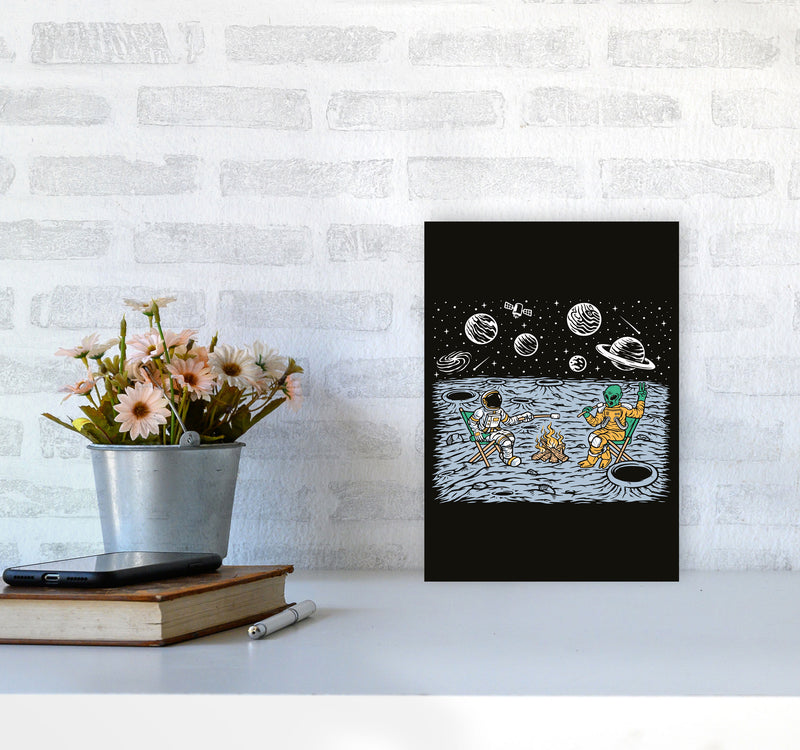 Space Camp Vibes Art Print by Jason Stanley A4 Black Frame