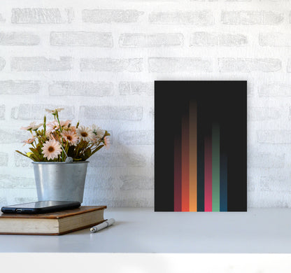 Faded Stripes 3 Art Print by Jason Stanley A4 Black Frame