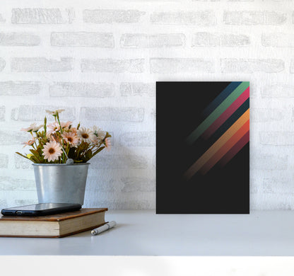 Faded Stripes 2 Art Print by Jason Stanley A4 Black Frame