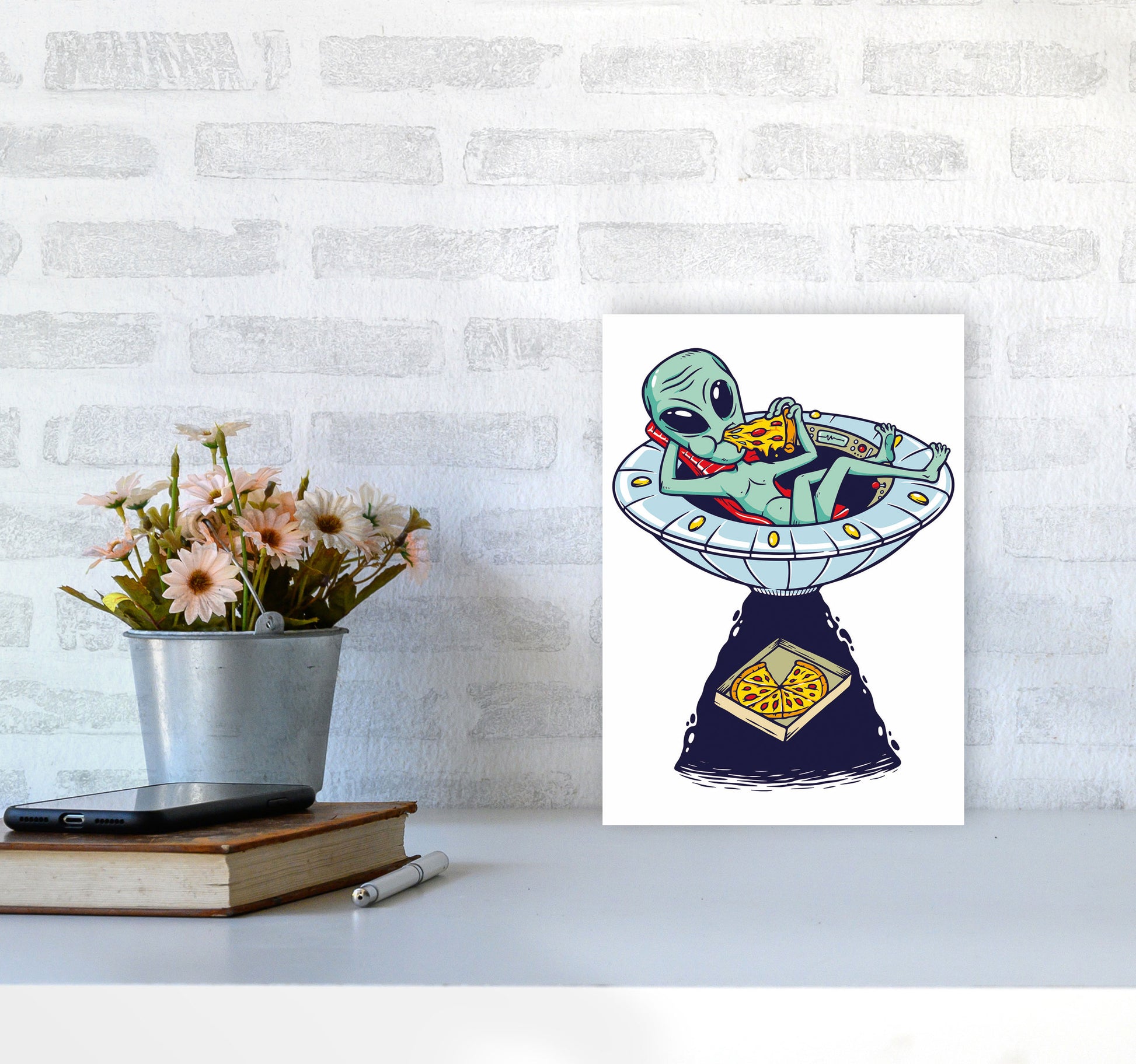 Delivery Please Art Print by Jason Stanley A4 Black Frame