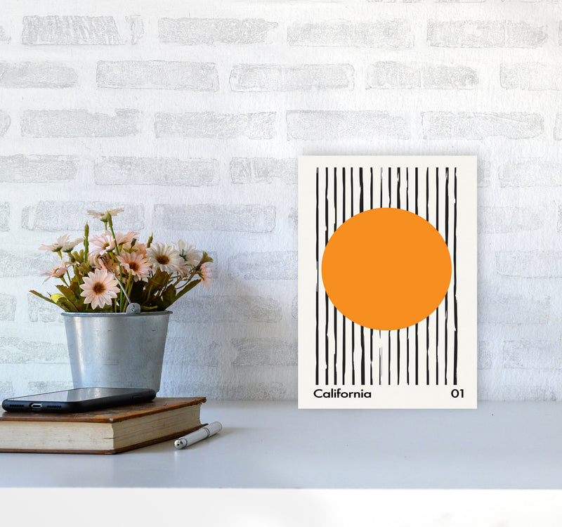 California 01 Art Print by Jason Stanley A4 Black Frame