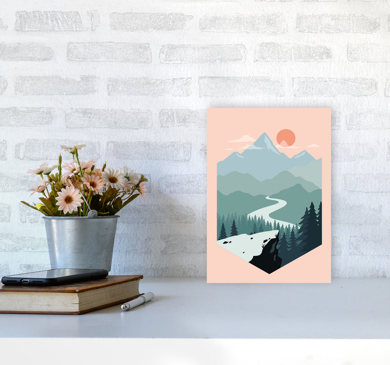 Get Out There Art Print by Jason Stanley A4 Black Frame