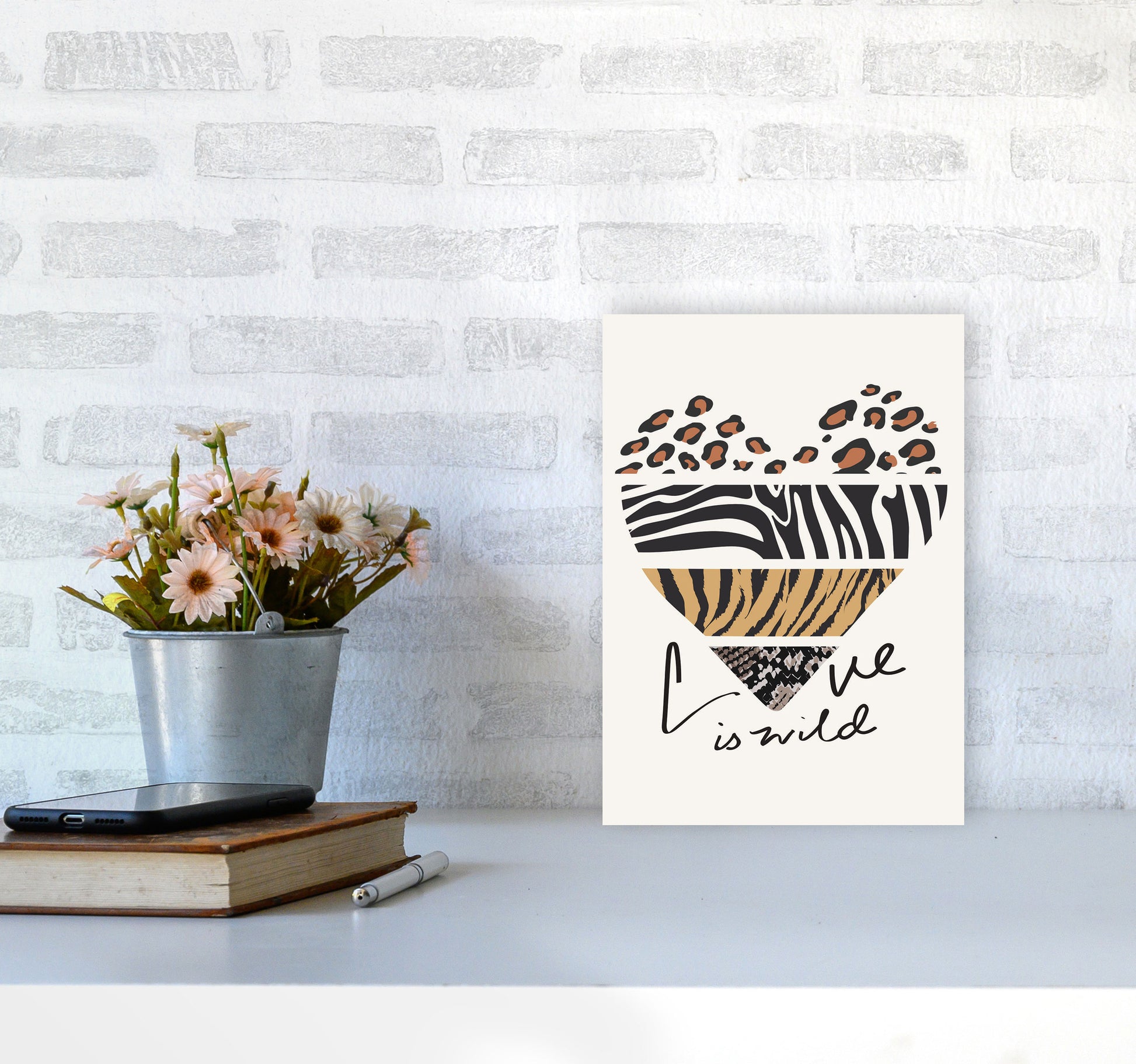 Love Is Wild Art Print by Jason Stanley A4 Black Frame