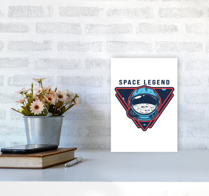 Space Legend Art Print by Jason Stanley A4 Black Frame