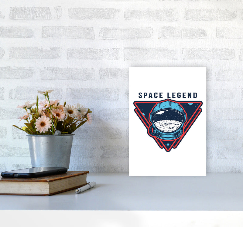 Space Legend Art Print by Jason Stanley A4 Black Frame
