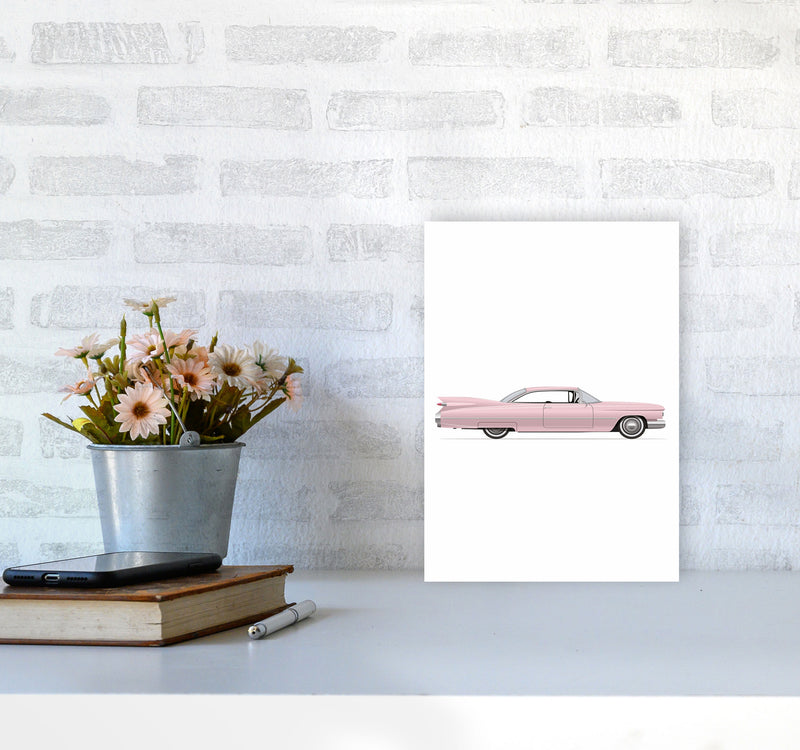 Pink Classic Art Print by Jason Stanley A4 Black Frame